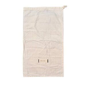 Marni Dust Cover Bag Storage Bag Drawstring 22 x 13 Beige w/ Black‎ Logo Travel